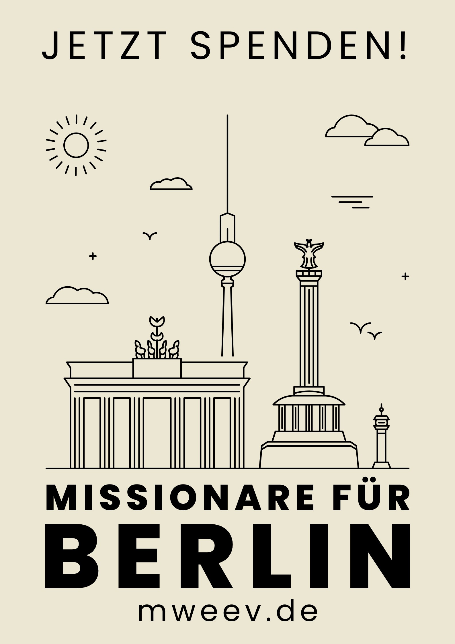 Spendenaktion „Missionare für Berlin!“